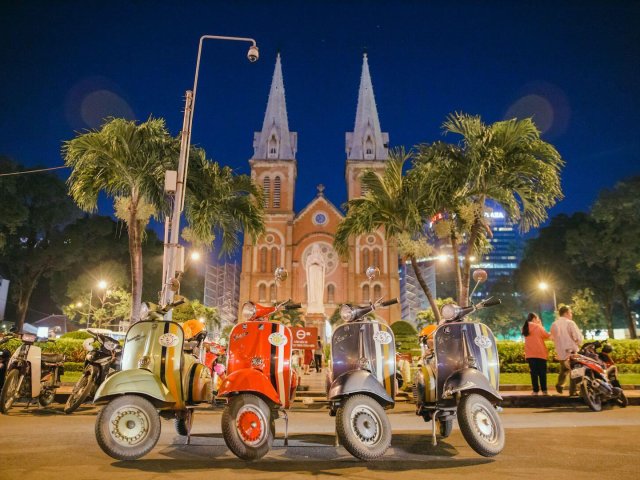 Ho Chi Minh City Night Life By Vintage Vespa